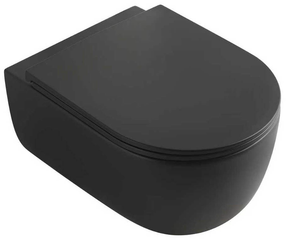 Унитаз Veconi Rino VRI-49TB 49.5x36x34см черный