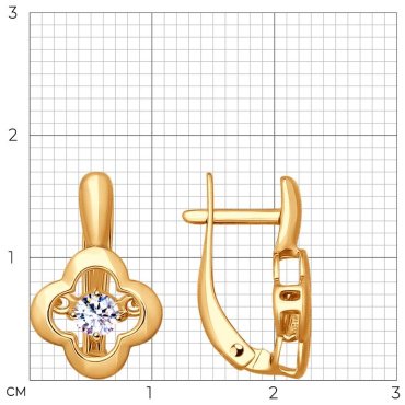 Серьги SOKOLOV 93020878-sk18 вес 2.36 г серебро, фианит купить,NaN
