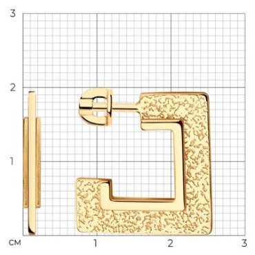 Серьги Diamant 93-122-01904-1 вес 5.08 г серебро, без вставок купить,20571