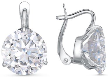 Серьги Красная пресня 3381637ДП вес 11 г серебро, фианит купить,29084