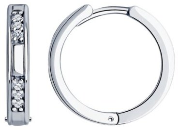 Конго Diamant 94-120-01632-2 вес 6.68 г серебро, фианит купить,31165