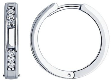 Конго Diamant 94-120-01632-2 вес 6.68 г серебро, фианит купить,31165