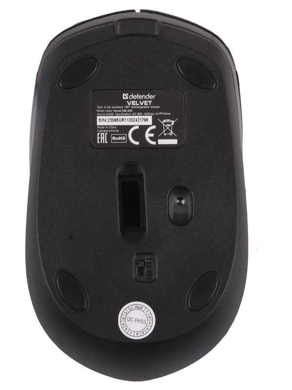 Мышь Defender Velvet MB-406 Black