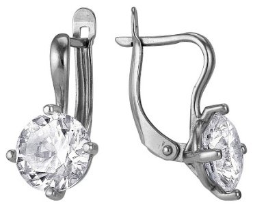Серьги Красная пресня 3382715 вес 5.86 г серебро, фианит купить,25650