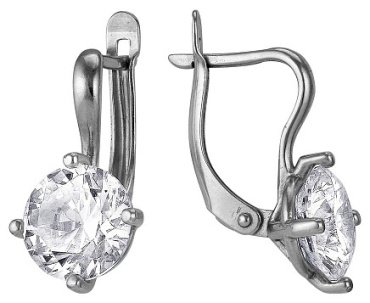 Серьги Красная пресня 3382715 вес 5.86 г серебро, фианит купить,25650