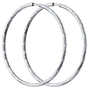 Серьги Diamant 94-124-01869-1 вес 2.66 г серебро, без вставок купить,18880
