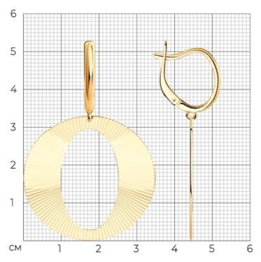 Серьги Diamant 93-121-01616-1 вес 5.87 г серебро, без вставок купить,27105