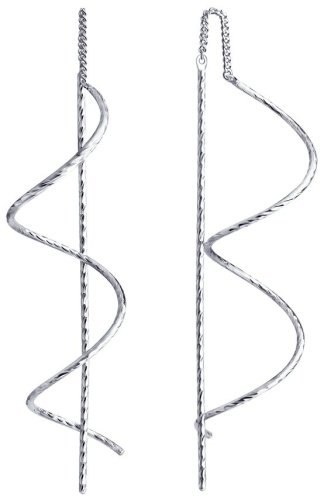 Серьги-цепочки SOKOLOV 94024417 вес 1.7 г серебро, без вставок купить,NaN