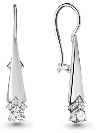 AQUAMARINE 46813А.5 серебро с фианитом купить,18699