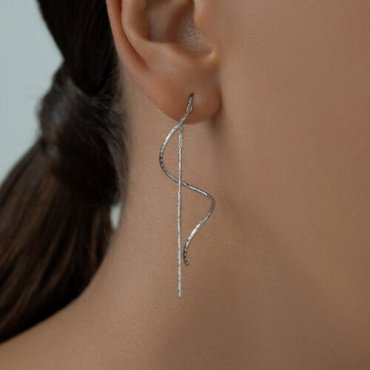 Серьги-цепочки SOKOLOV 94024417 вес 1.7 г серебро, без вставок купить,NaN
