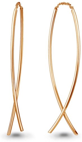 Серьги-цепочки AQUAMARINE 33344 вес 2.5 г серебро, без вставок