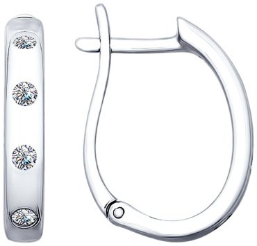 Серьги SOKOLOV 94022679 вес 3.24 г серебро, фианит купить,NaN