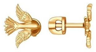 Пусеты SOKOLOV 93020716 вес 1.83 г серебро, без вставок купить,15999