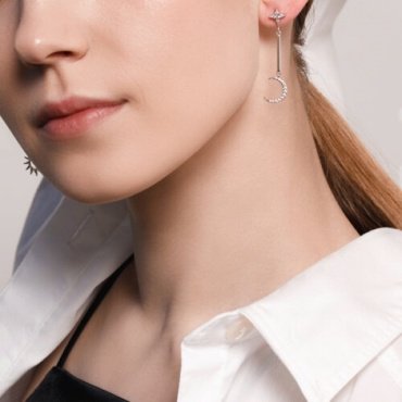 Серьги SOKOLOV 94025750 вес 3.22 г серебро, фианит купить,22469