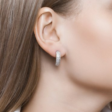 Серьги SOKOLOV 94020058-sk18 вес 3.39 г серебро, фианит купить,19997