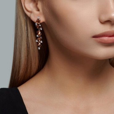 Серьги SOKOLOV 94026173 вес 7.49 г серебро, кристалл, фианит купить,30765
