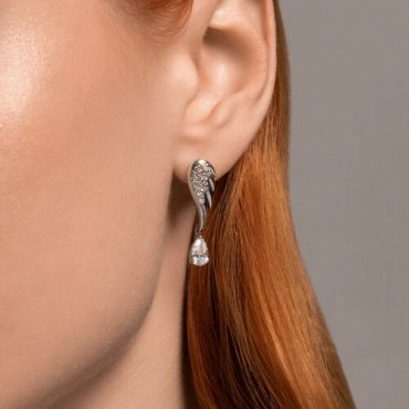 Серьги SOKOLOV 94026613 вес 3.97 г серебро, фианит купить,24624