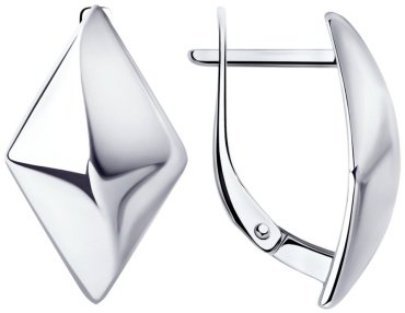 Серьги Diamant 94-120-00610-1 вес 3.57 г серебро, без вставок купить,22572