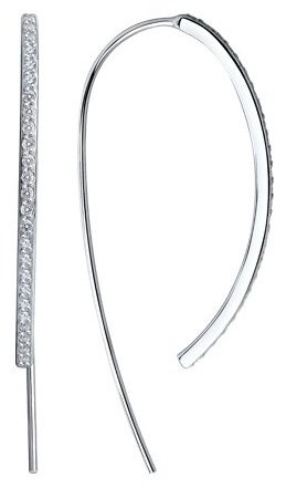 Серьги SOKOLOV 94025207 вес 3.02 г серебро, фианит купить,19911