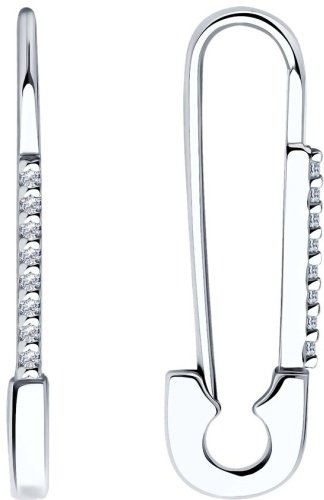 Серьги SOKOLOV 94025991 вес 1.85 г серебро, фианит купить,NaN