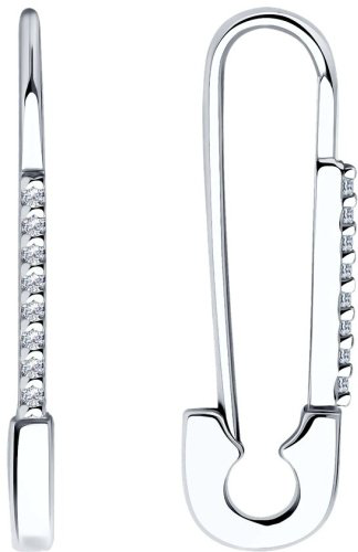 Серьги SOKOLOV 94025991 вес 1.85 г серебро, фианит купить,NaN