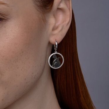 Серьги SOKOLOV 94026785_s вес 5.79 г серебро, фианит купить,32999