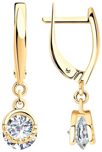 Серьги SOKOLOV 93021049 вес 3.34 г серебро, фианит купить,25650