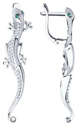 Серьги SOKOLOV 94021399 вес 4.2 г серебро, фианит купить,22499