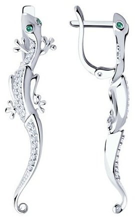Серьги SOKOLOV 94021399 вес 4.2 г серебро, фианит купить,22499