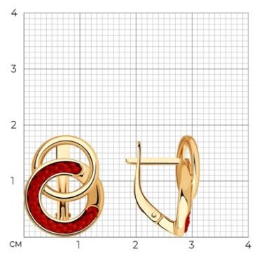 Серьги Diamant 93-120-01882-3 вес 4.38 г серебро, без вставок купить,13595