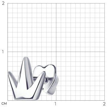 Моносерьга SOKOLOV 94170158 вес 1.01 г серебро, без вставок купить,11307