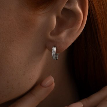 Серьги SOKOLOV 94025840 вес 2.76 г серебро, фианит купить,16995