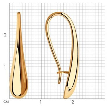 Серьги Diamant 93-120-00844-1 вес 2.11 г серебро, без вставок купить,NaN