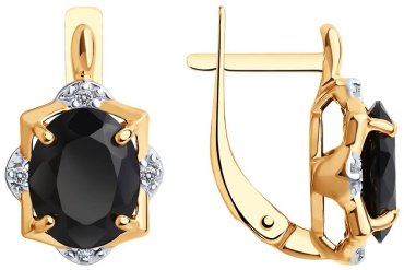 Серьги Diamant 93-320-01953-1 вес 3.78 г серебро, фианит купить,NaN