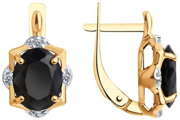 Серьги Diamant 93-320-01953-1 вес 3.78 г серебро, фианит купить,NaN