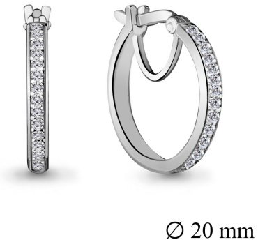 Конго AQUAMARINE 42424А.5 вес 2.74 г серебро, фианит купить,25625