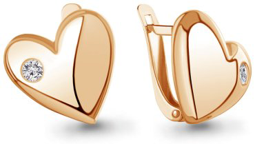 Серьги AQUAMARINE 400512А.6 вес 3.4 г серебро, фианит купить,29087