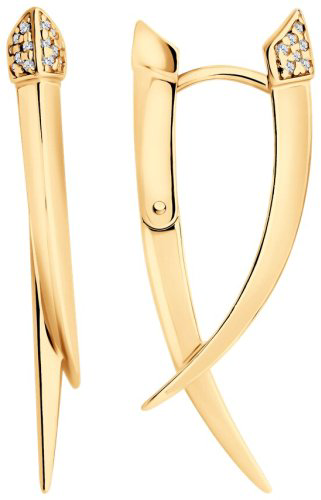 Серьги Diamant 93-120-02065-1 вес 7.67 г серебро, фианит купить,31165