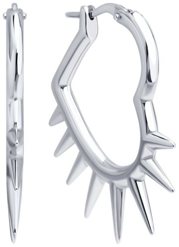 Серьги SOKOLOV 94027094 вес 7.52 г серебро, фианит купить,31806