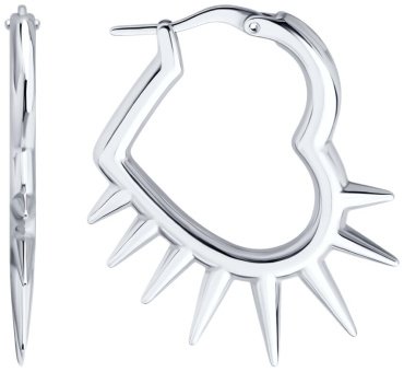 Серьги SOKOLOV 94027094 вес 7.52 г серебро, фианит купить,31806