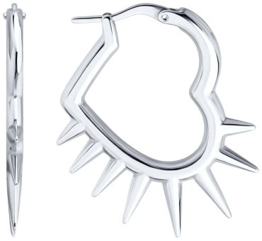 Серьги SOKOLOV 94027094 вес 7.52 г серебро, фианит купить,31806