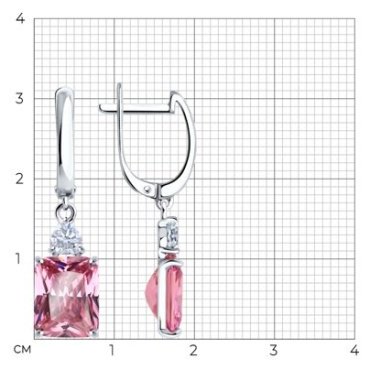 Серьги SOKOLOV 94026762_s вес 4.86 г серебро, фианит купить,NaN
