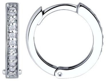 Серьги SOKOLOV 94026678 _s вес 1.94 г серебро, фианит купить,20520