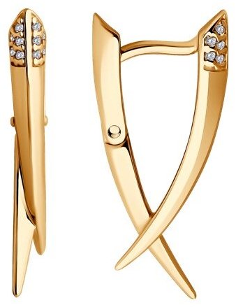 Серьги Diamant 93-120-01848-1 вес 3.42 г серебро, фианит купить,NaN