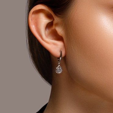 Серьги SOKOLOV 94023280 вес 3.62 г серебро, фианит купить,22949