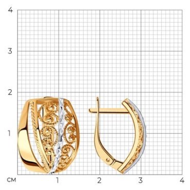 Серьги Diamant 93-120-00638-1 вес 3.81 г серебро, без вставок купить,24979