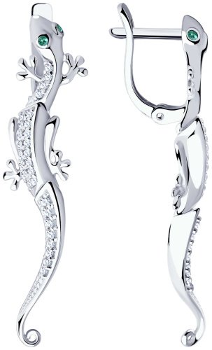 Серьги SOKOLOV 94021399 вес 4.3 г серебро, фианит купить,29495