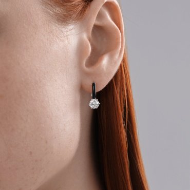 Серьги SOKOLOV 94027047 вес 2.71 г серебро, фианит купить,15867