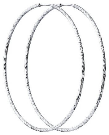 Серьги Diamant 94-124-01889-1 вес 3.97 г серебро, без вставок купить,18680