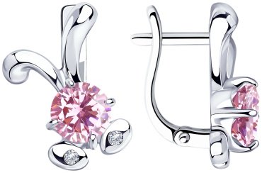 Серьги SOKOLOV 94023779 вес 2.65 г серебро, фианит купить,NaN